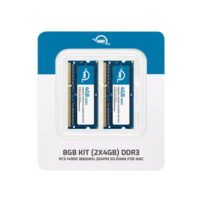 OWC 8GB (2x4GB)1867MHz DDR3 SO-DIMM PC3-14900 SO-DIMM 204 broches