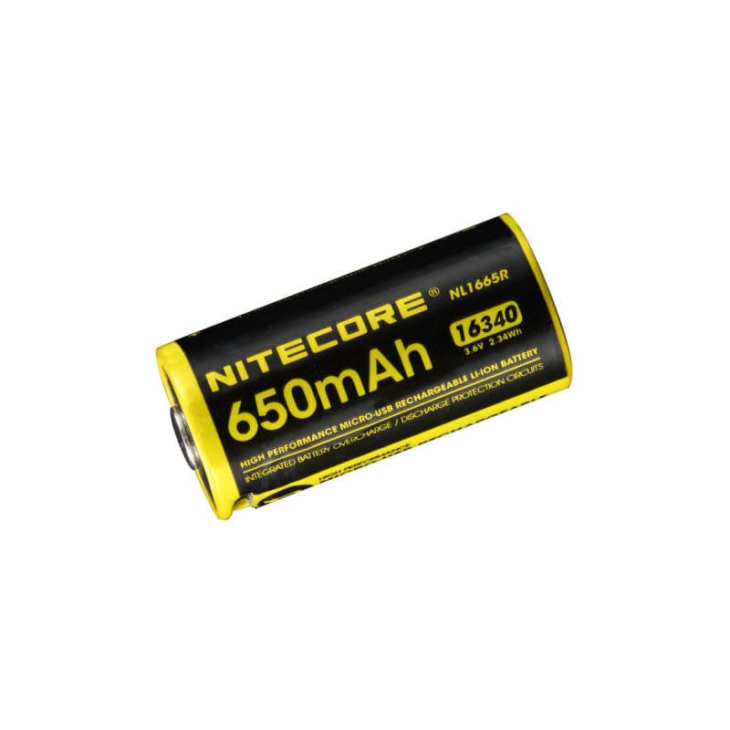 Nitecore NL1665R (650mAh) 16340