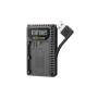 Nitecore UCN3 Pro compact double charger for Canon LP-E6 (N) with USB