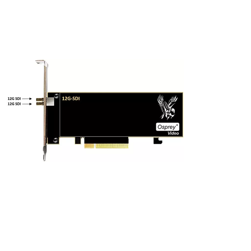 Osprey 2x 12G SDI, Embedded 8 Stereo Audio Pairs per Channel