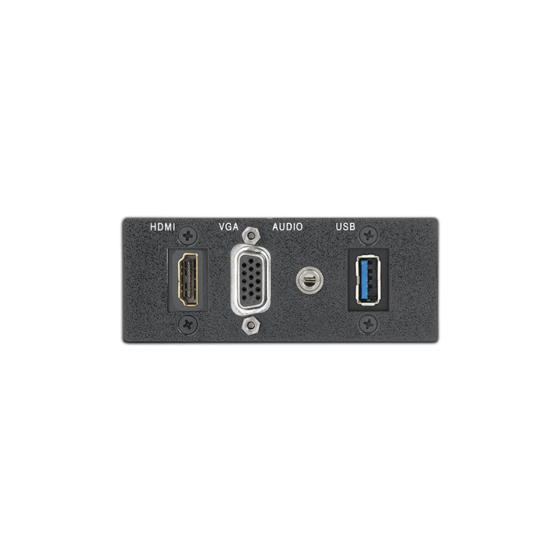 Extron Single Space AAP Black 15-pin HD F-F, 3.5 mm Stereo