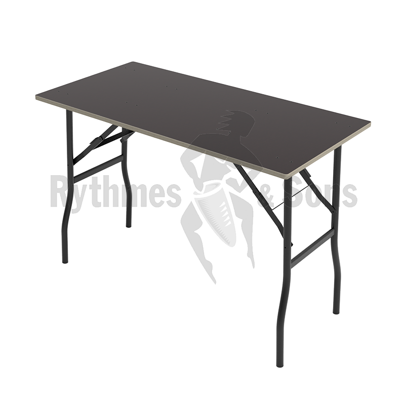 Rythmes & Sons Table pliante noir 1120x560xH720mm