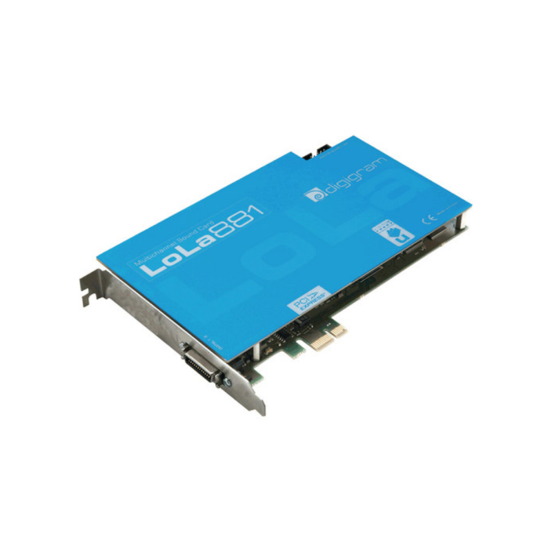 Digigram Carte PCIe, 4 entrées & sorties stereo AES (Cable inclus)