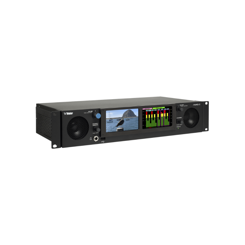 Wohler Moniteur Audio/Video 2 écran 2U, 16CH dual input, 3G/HD/SD-SDI