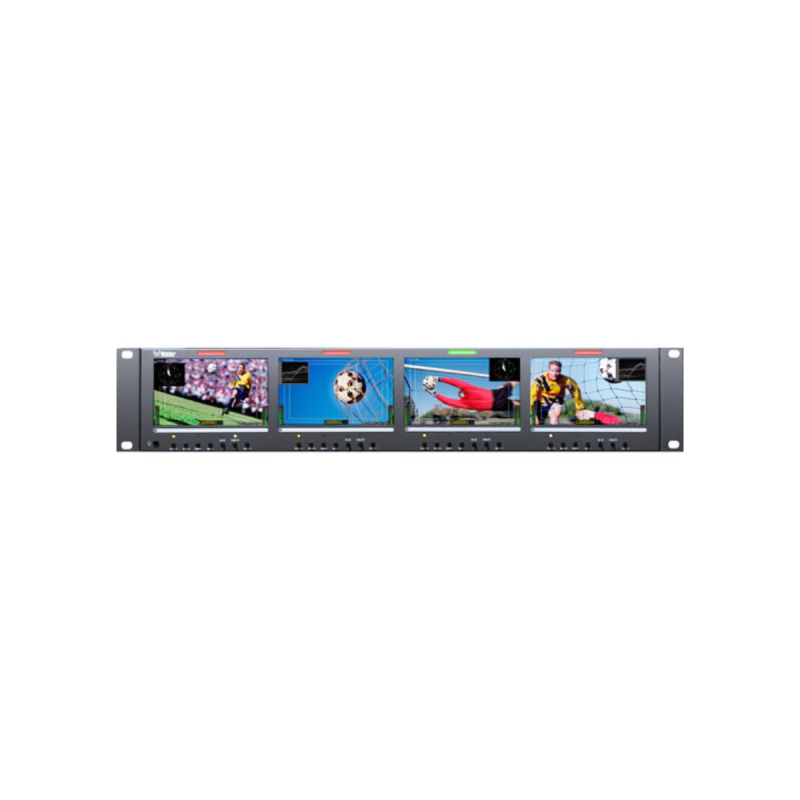 Wohler Moniteur vidéo 4 écrans LCD 4,3'' HR, rack 19 2U