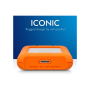 LaCie Rugged Mini SSD -  USB-C (SSD) - Orange - 500GB - Câble USB-C f