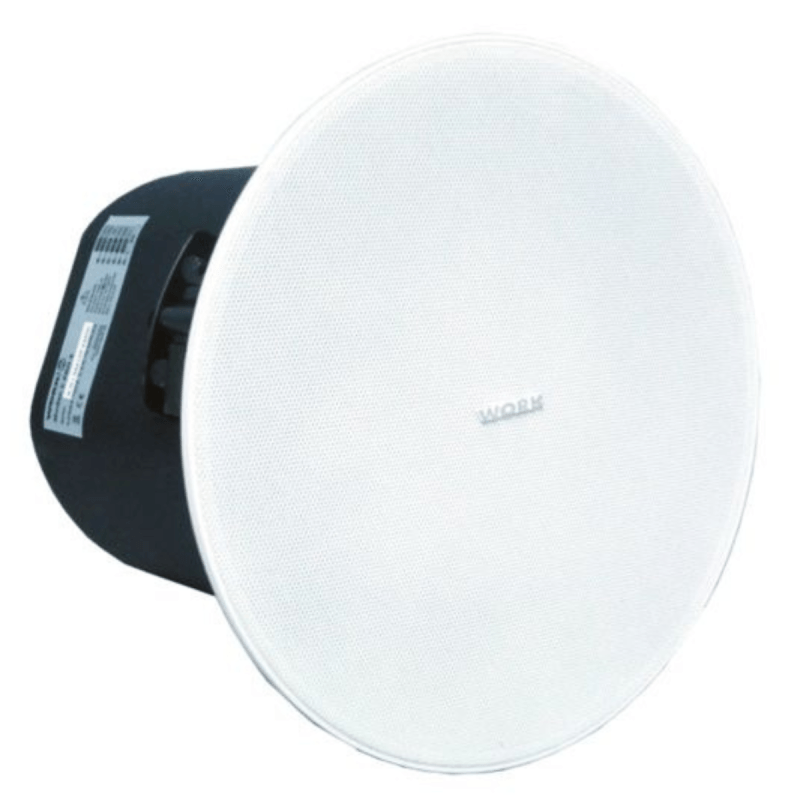 Work Pro Plafonnier 2 voies, LF 4"+tweeter 20W/8Ohms-100V blanc