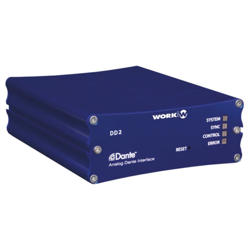 Work Pro Interfaces audio PoE Dante 2 in - 2 out