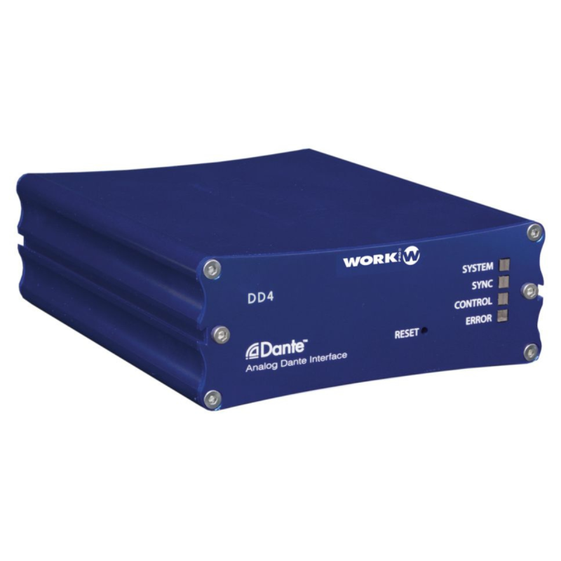 Work Pro Interfaces audio PoE Dante 4 in - 4 out