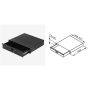 Work Pro Tiroir coulissant 2U pour rack 19" avec serrure