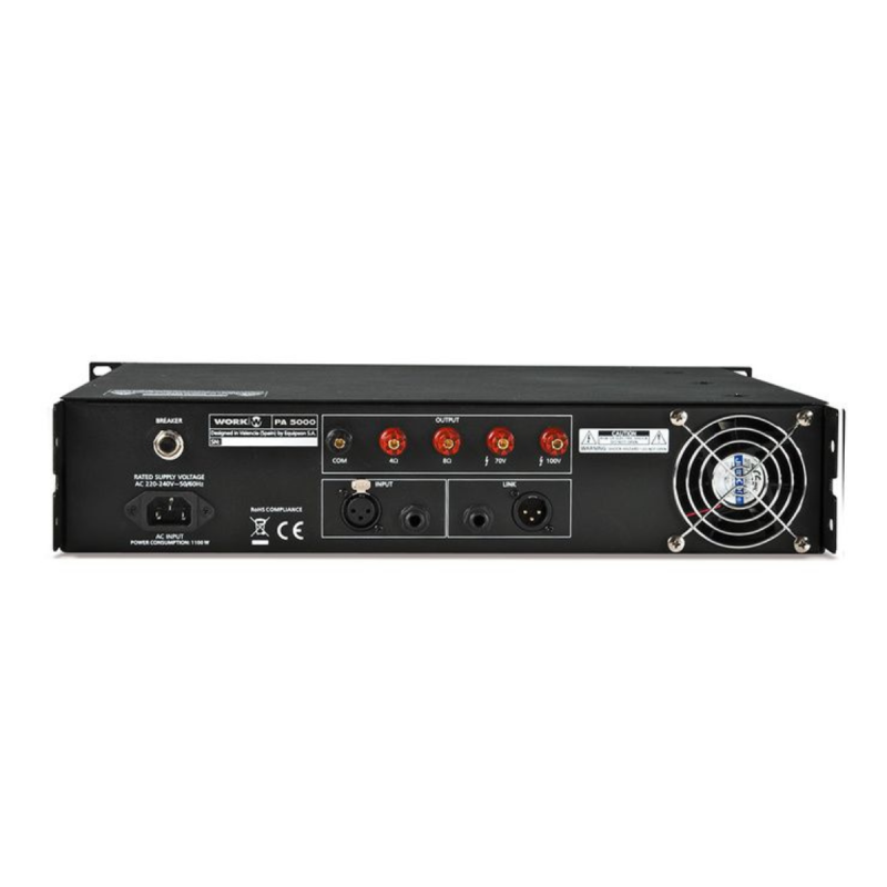 Work Audiopole HP suspendu 2v. coax 10"+1,4" 250W/8O-60W/100V Noir