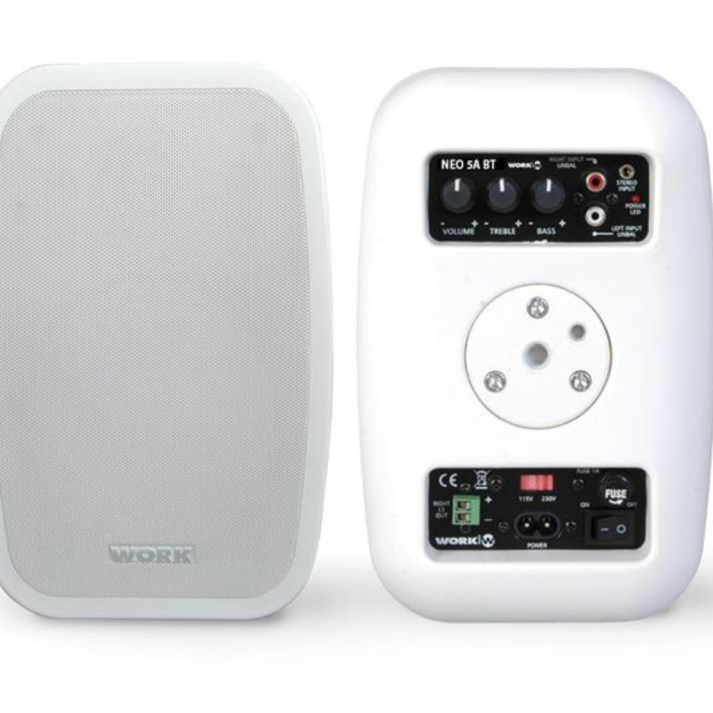 Work Audiopole Sys. active+passive 5+1, 2x25W + Bluetooth blanc