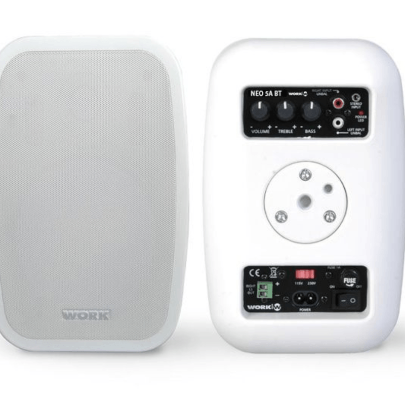 Work Pro Sys. active+passive 5+1, 2x25W + Bluetooth blanc
