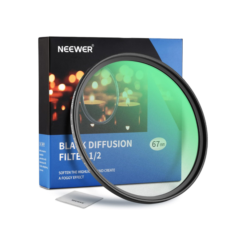 Neewer Black Soft Filter 1/2 Special Effects Filter 67mm
