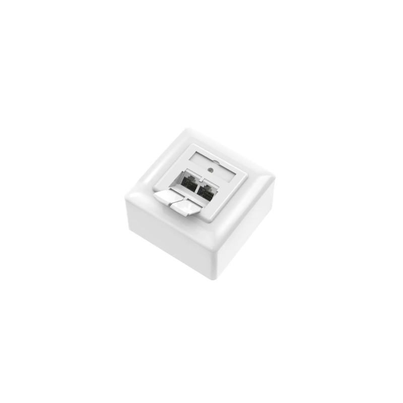 Hama Prise Murale Reseau Cat-6A 2 Ports