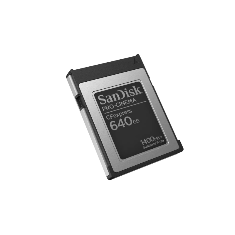 Sandisk Carte CF Express Pro cinema 640GB 1700/1500MB/s Type B