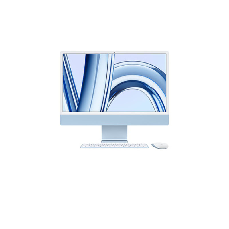 Apple iMac M3 8/8 (2023) 24" 8 Go 256 Go Bleu + pavé Num