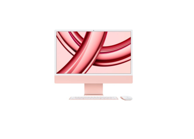 Apple iMac M3 8/8 (2023) 24" 8 Go 256 Go Rose + pavé Num