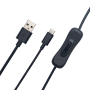 Obsbot Cable alimentation avec switch ON/OFF USB-A vers USB-C