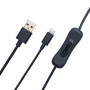 Obsbot Cable alimentation avec switch ON/OFF USB-A vers USB-C