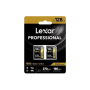 Lexar SD Pro Gold Series UHS-II 1800x 128GB V60 - 2PACK