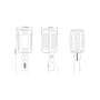 Arjo Microphone dynamique Vintage Metallique