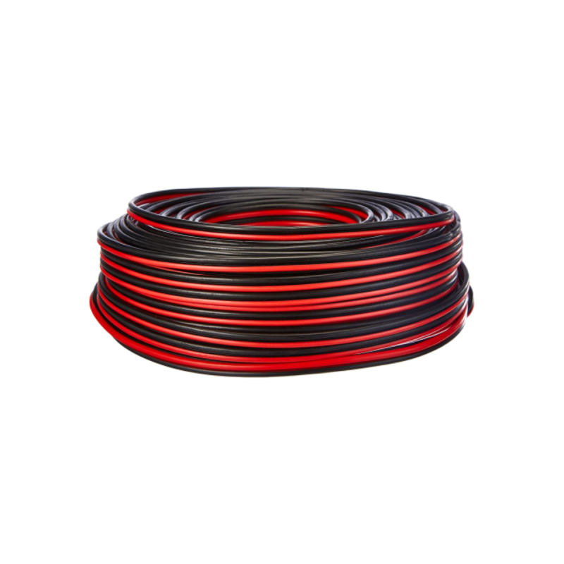 Rondson Câble Haut-Parleur 2 x 1,5 mm x 50 ml couleur rouge et noir