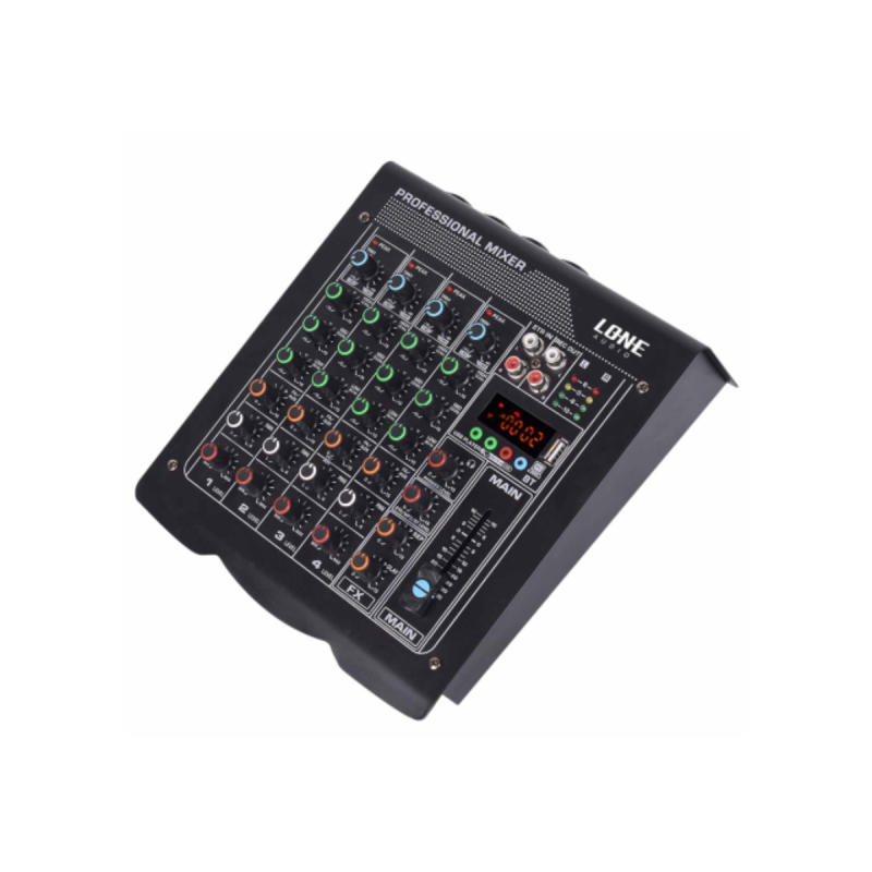 Lone Audio Table de mixage DSP 4 entrées 4 monos Lecteur multimédia