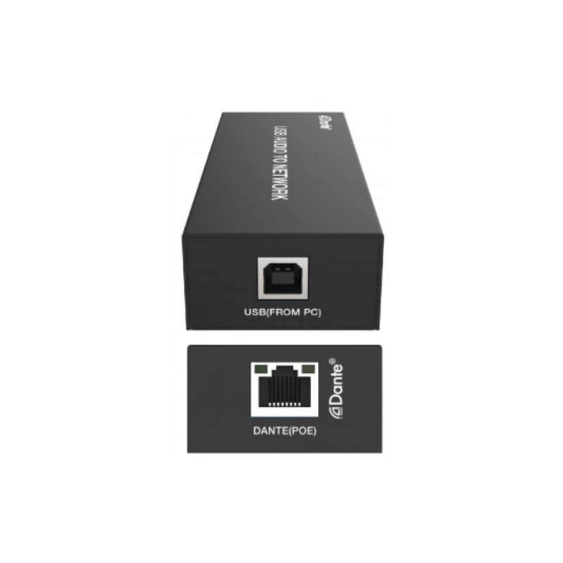 Altimium Encodeur DANTE Audio USB 2 canneaux avec PoE