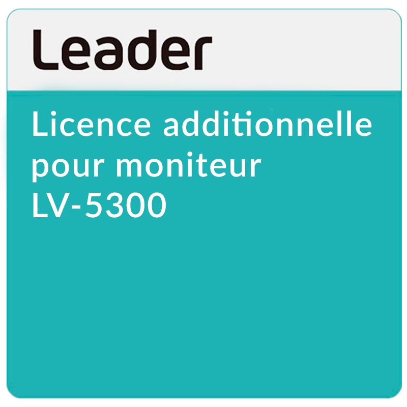 Leader Licence HDR pour LV5300