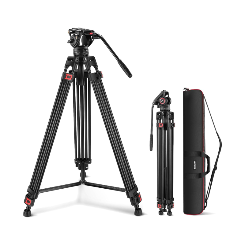 Neewer TP-74 Trépied complet vidéo professionnel charge maximale 8 kg