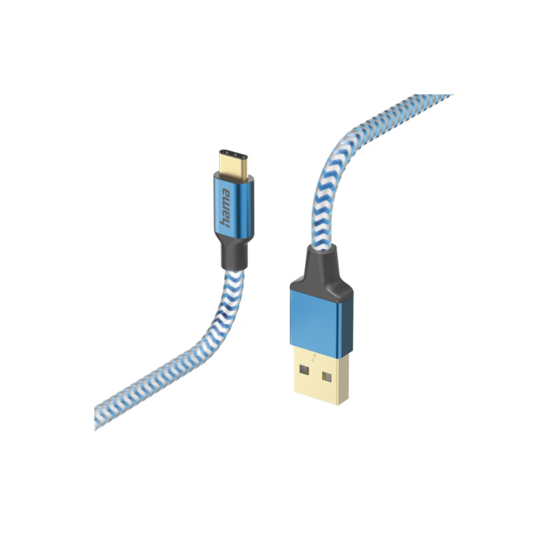 Hama Cab Usb-A/Usb-C Reflect 1,5M N/Bl