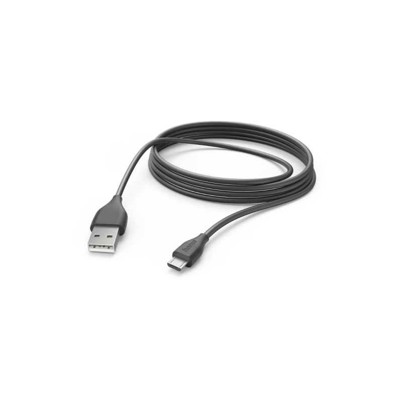 Hama Cable Data Micro-Usb 3M Noir