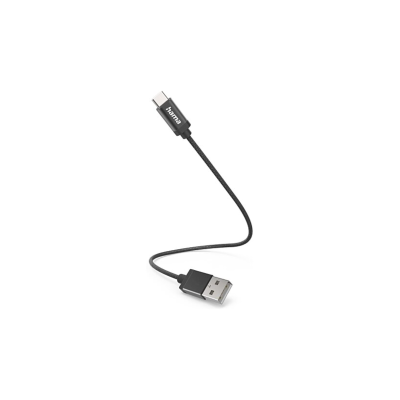 Hama Cable Usb-A/Usb-C 0,2M Nylon/Nr