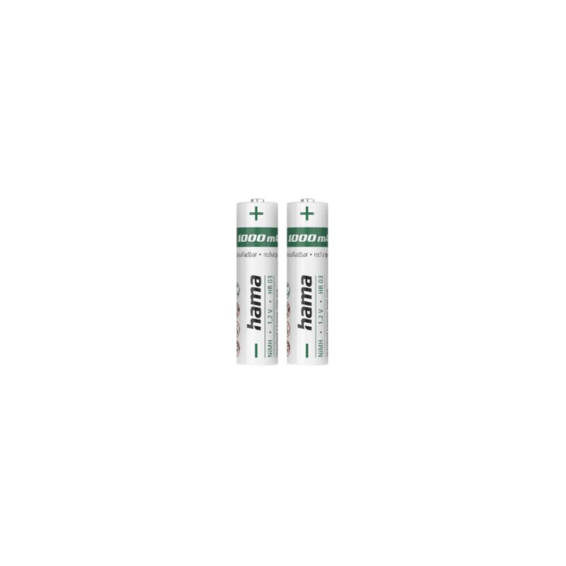 Hama Accu Nimh Aaa Micro 1000 Mah 2 Pcs