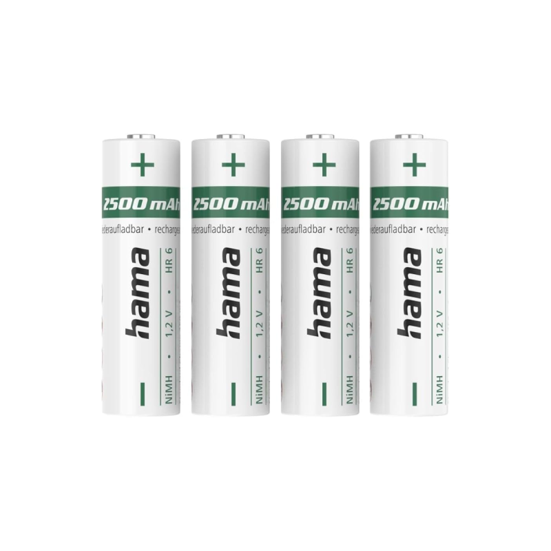 Hama Accu Nimh Aa Mignon 2500 Mah 4 Pcs