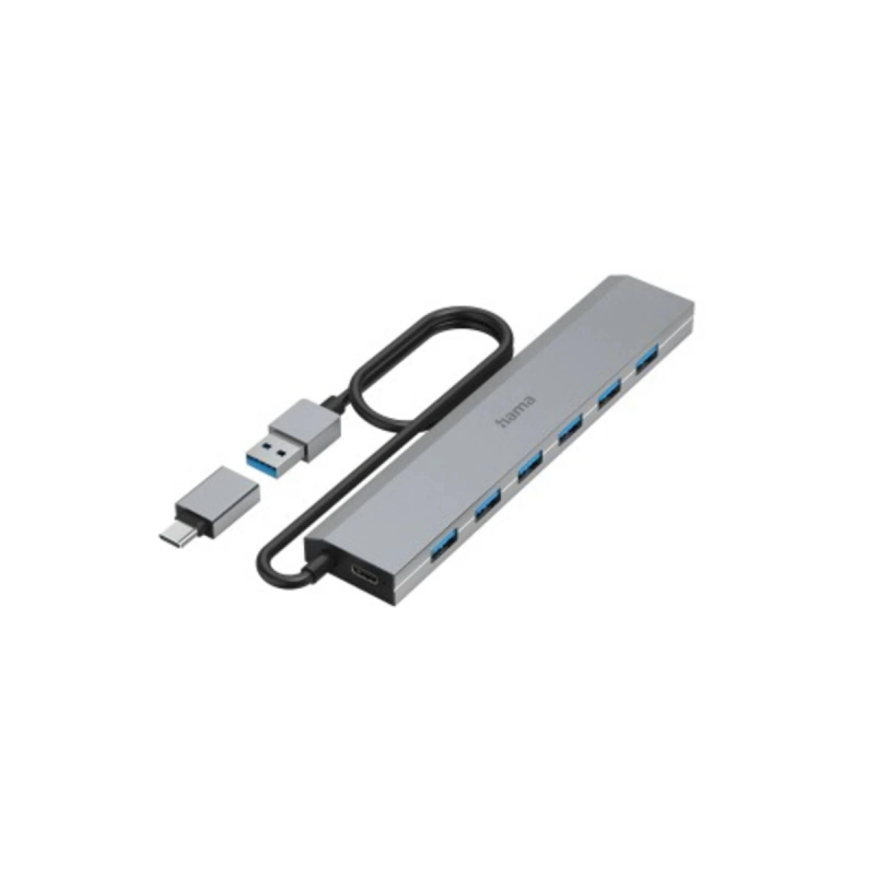 Hama Hub Usb 3.2-Usb-A/C - 7Xa Usb +Alim