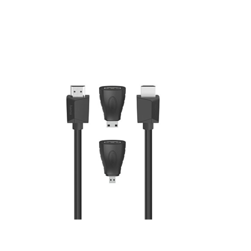 Hama Cable Hdmi Uhd 4K Or+Adp C+D N1,50M
