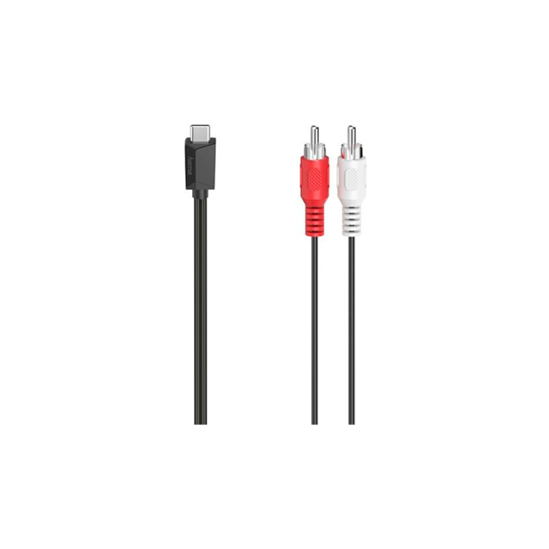 Hama Cable Usb-C 2 Rca Noir 1,50M