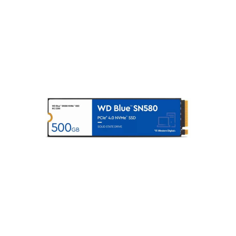 Western Digital SSD WD Blue SN580 500 Go - format M.2 2280 mince