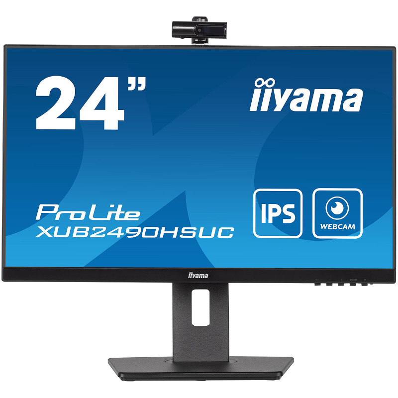 IIYAMA écran 23.8" dalle IPS avec Webcam et microphone 4ms 1920x1080