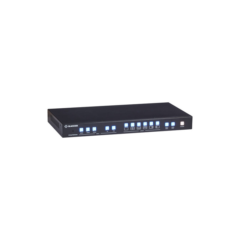 BlackBox Affichage 4 canaux Quad Multiviewer 4K60, HDMI, DisplayPort