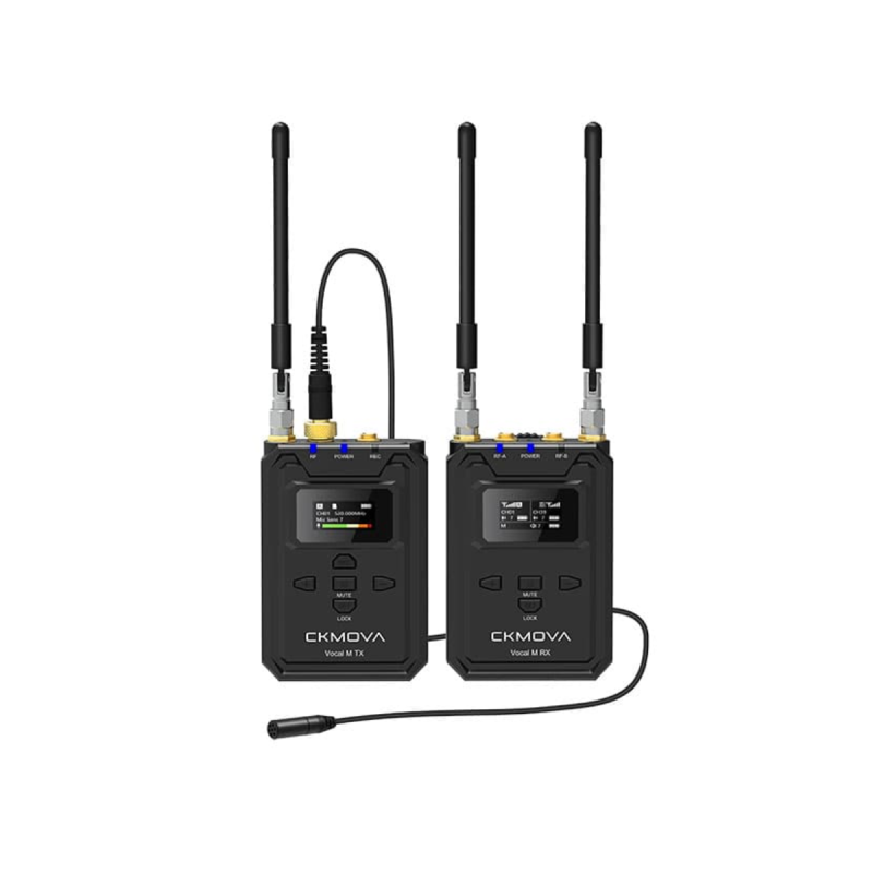 Ckmova Pro UHF Dual-Channel Wireless Micro Transmitter&Receiver