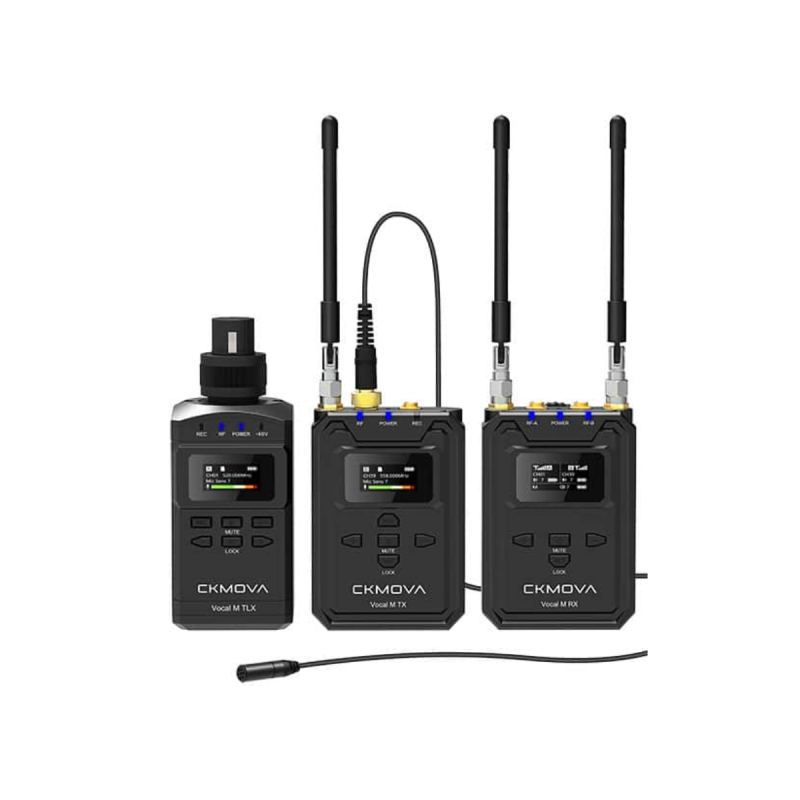 Ckmova Pro UHF Dual-Channel Wireless Micro XLR TR&BodypackTR&Receiver