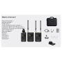 Ckmova Pro UHF Dual-Channel Wireless Micro XLR TR&BodypackTR&Receiver