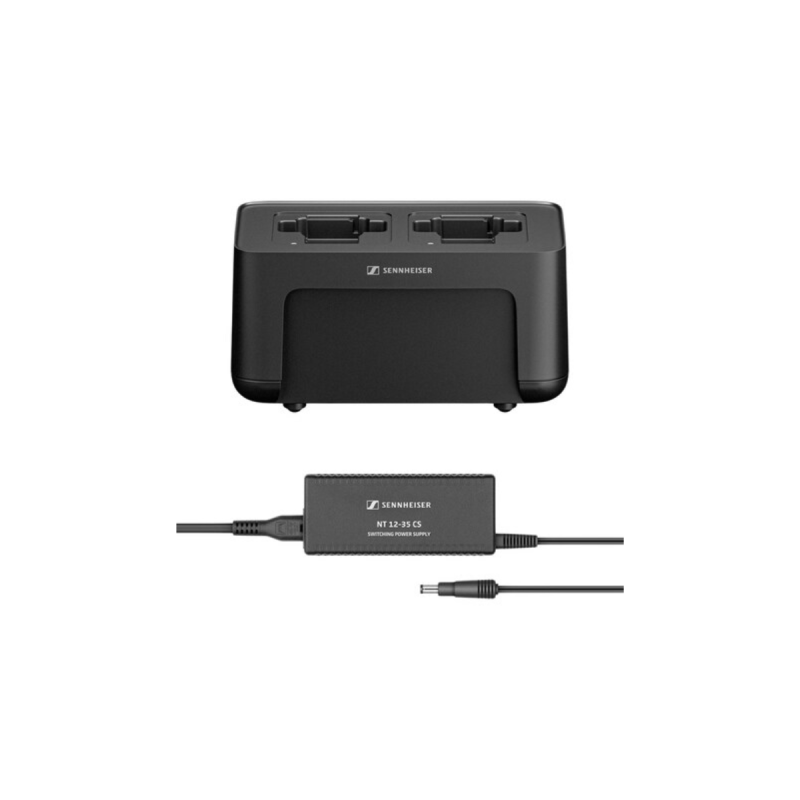 Sennheiser Chargeur compatible réseau avec 2 compartiments + alim.