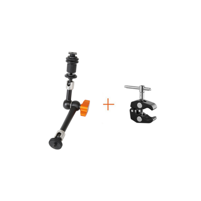 E-IMAGE 9" Stronger Articulating Arm+Clamp Kit(EI-A50+EI-A05)