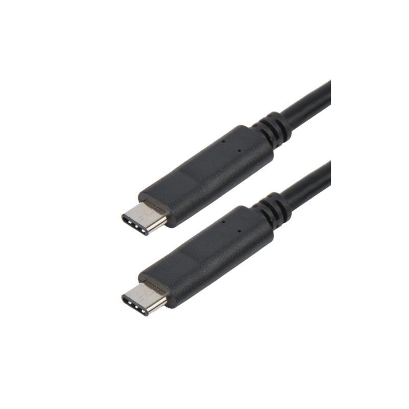 Cordon USB 3.2 gen 1 - C M/M - 3A - noir - 0,2m