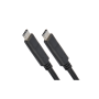 Cordon USB 3.2 gen 1 - C M/M - 3A - noir - 0,2m