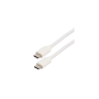Cordon USB C 3.2 Gen1 - C M/M 3A - blanc - 2m
